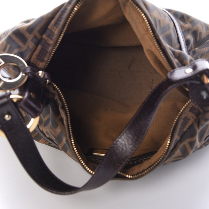 Fendi Zucca Cuoio Lucido Chef Hobo Tobacco Moro 5 of 10