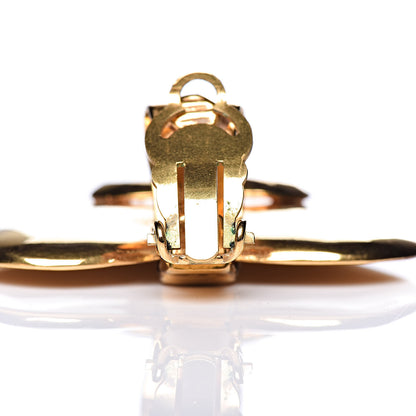 Chanel CC Heart Clip On Earrings Gold 6 of 7