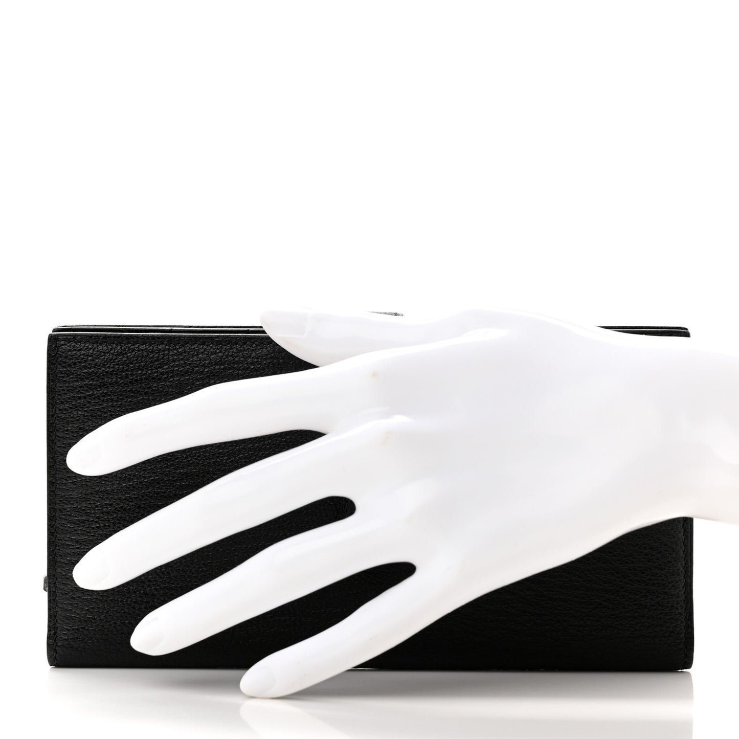 Chevre Mysore Bearn Gusset Wallet Black