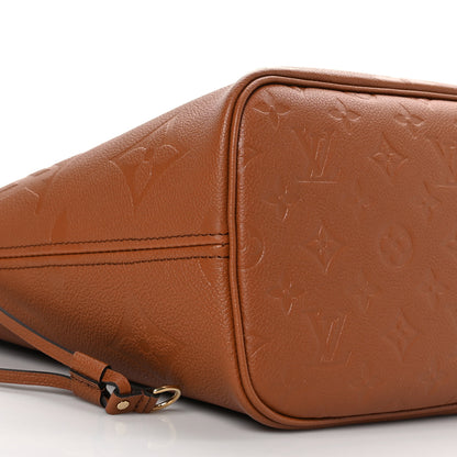 Louis Vuitton Empreinte Monogram Giant Neverfull MM Cognac 8 of 9