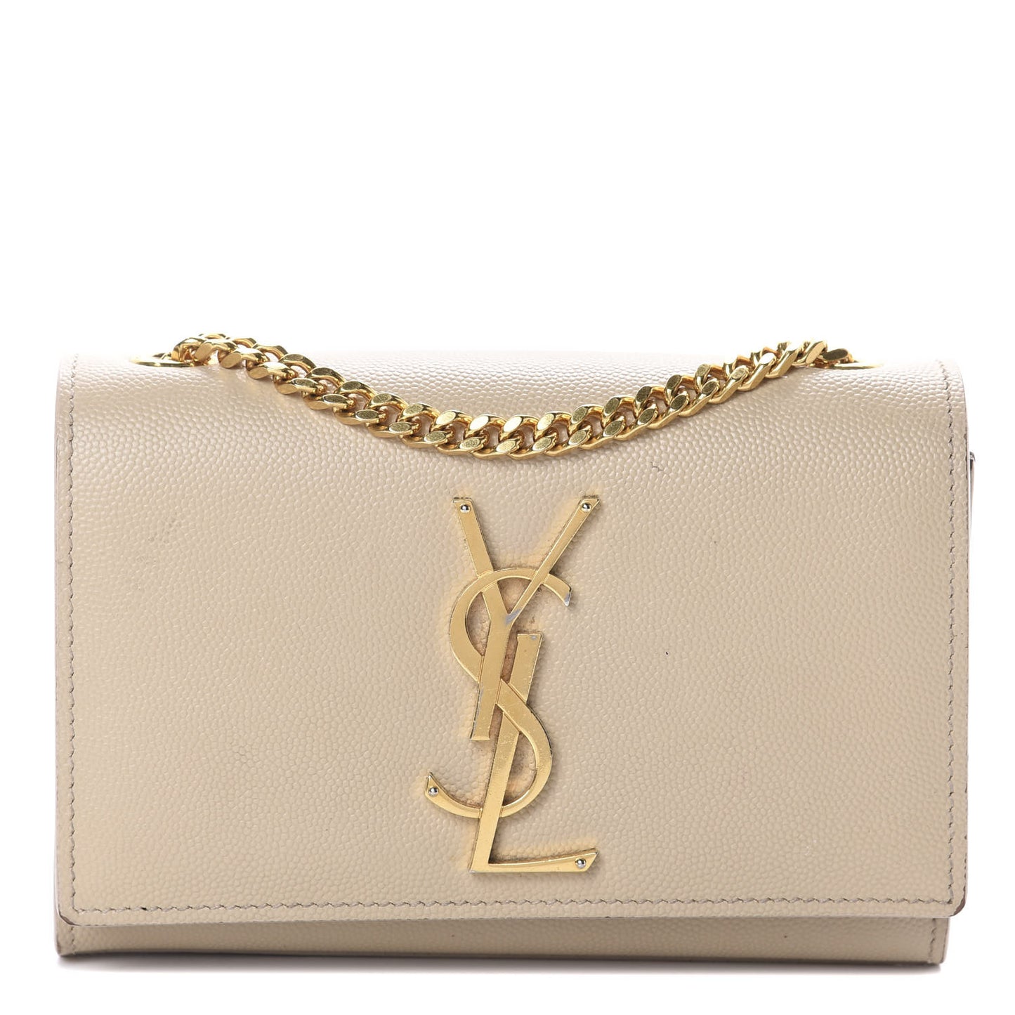 Grain De Poudre Small Monogram Kate Satchel Nude Powder