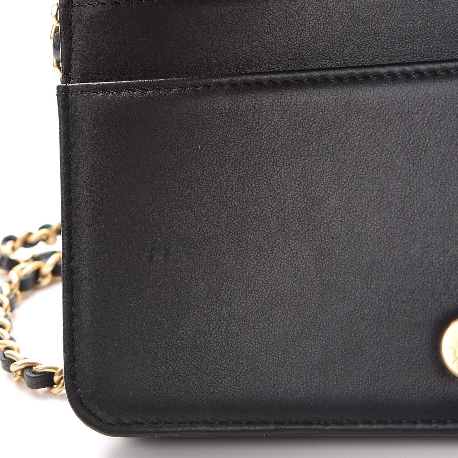 Chanel Caviar Quilted Boy Wallet On Chain WOC Black 9 of 10