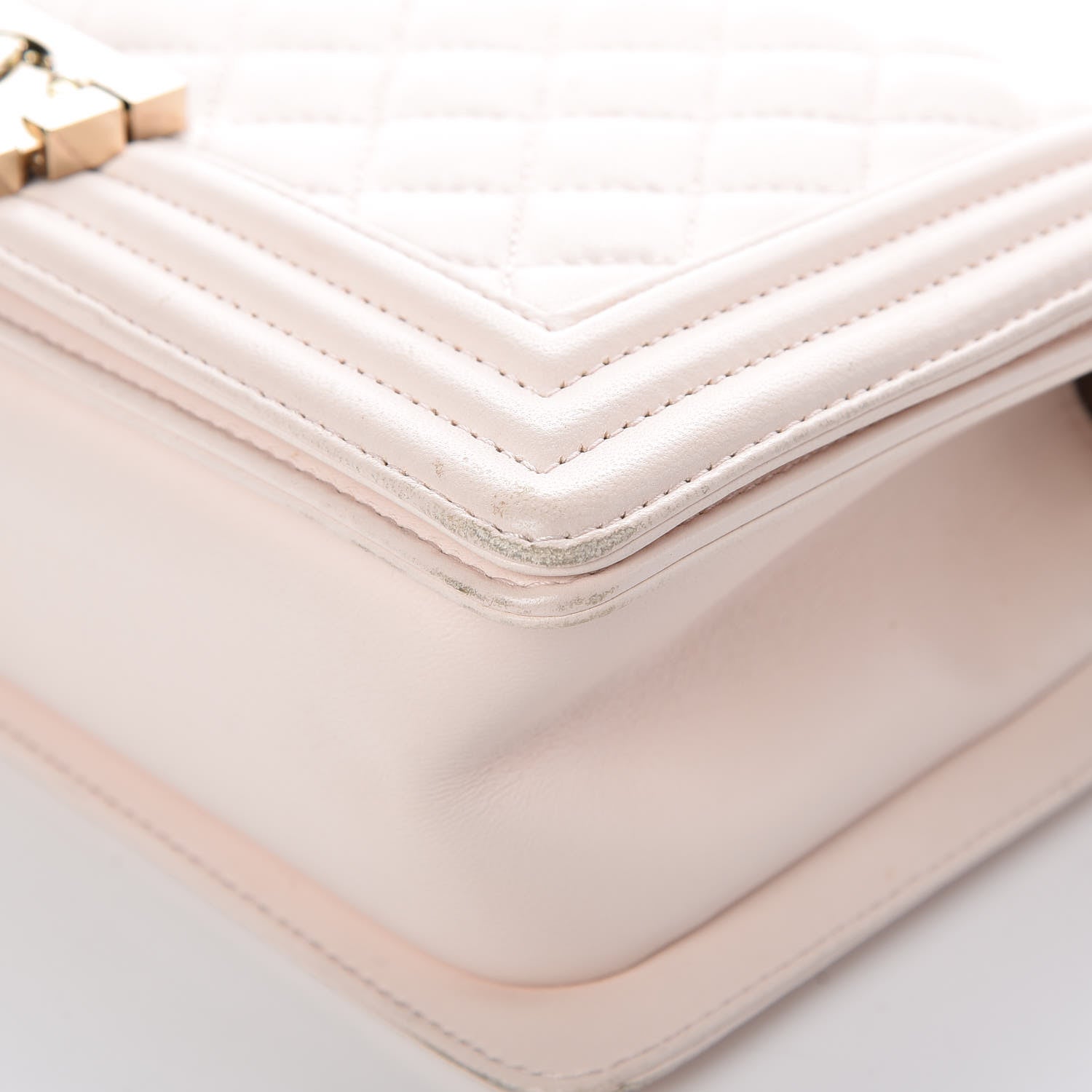 Chanel Lambskin Quilted Medium Boy Flap Light Pink 11 of 19