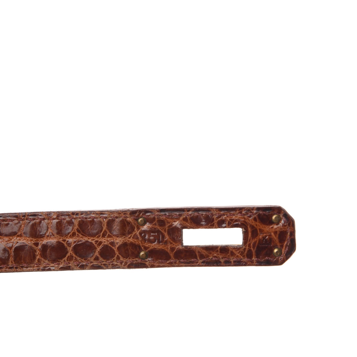 Shiny Porosus Crocodile Birkin 35 Etrusque