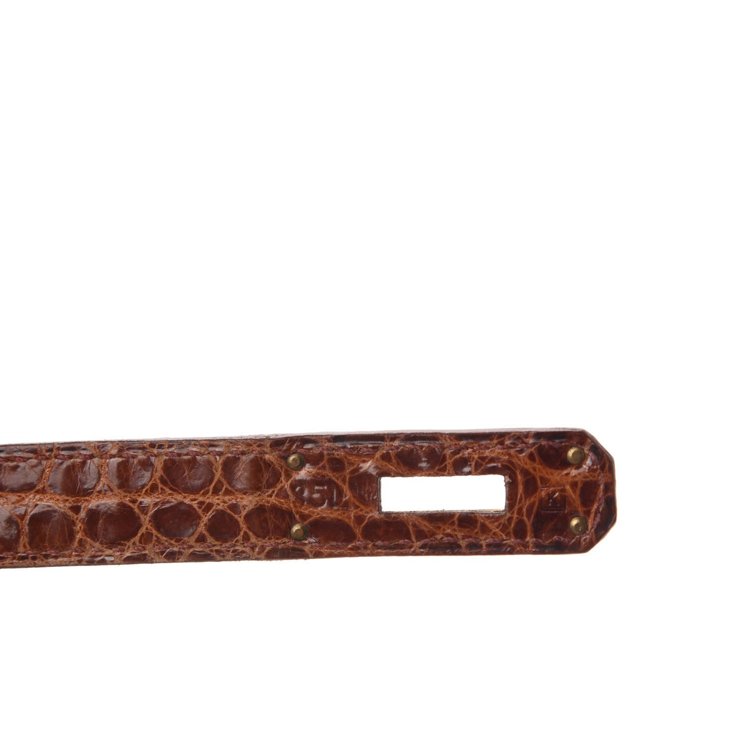 Hermes Shiny Porosus Crocodile Birkin 35 Etrusque 18 of 19