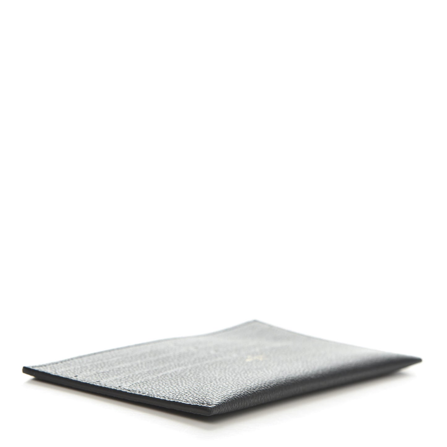 Calfskin Felicie Chain Wallet Card Holder Insert Black