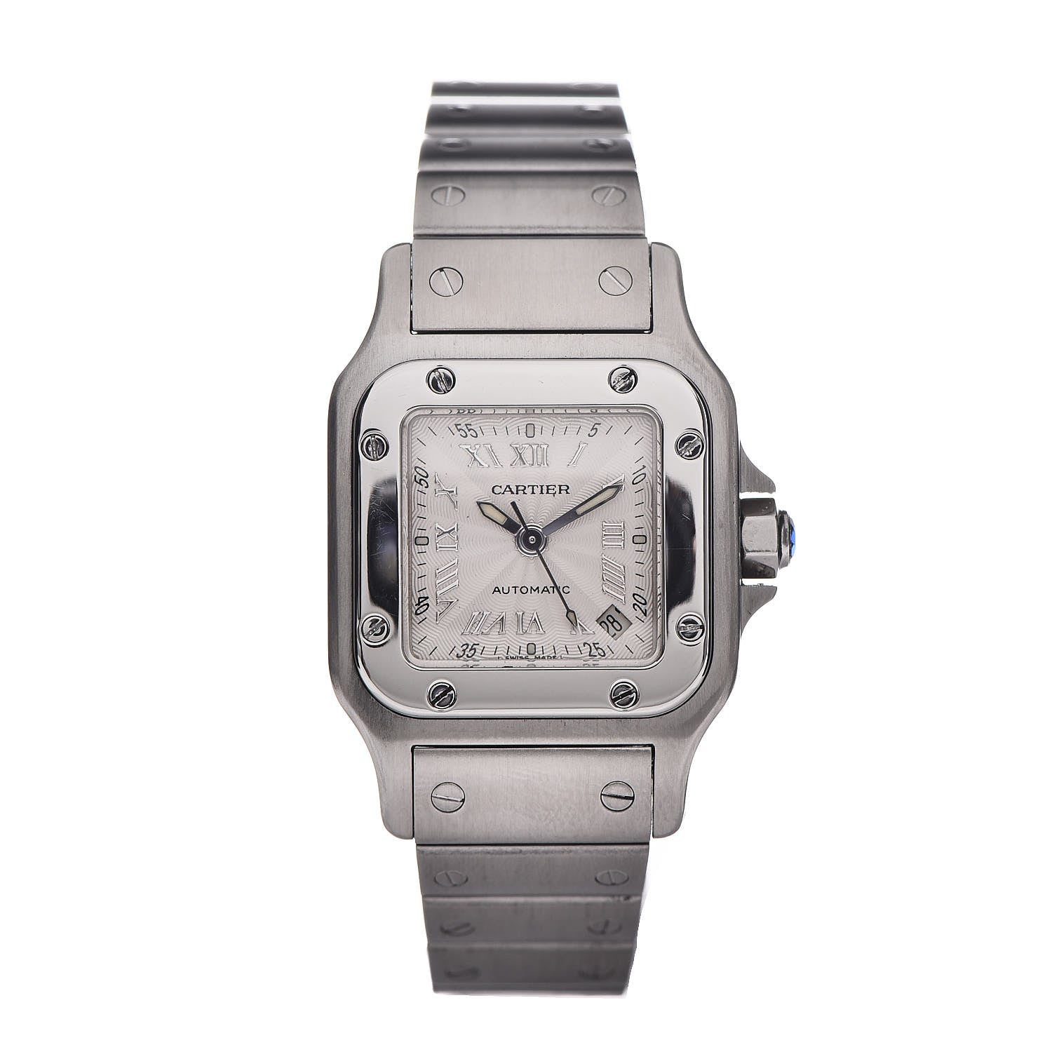 Cartier Stainless Steel 24mm Santos de Cartier Galbee Automatic Watch 1 of 9