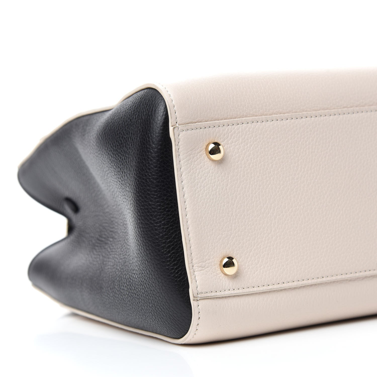 Chanel Grained Calfskin Small Bi-Color Neo Executive Shopper Tote Beige Black 6 of 11