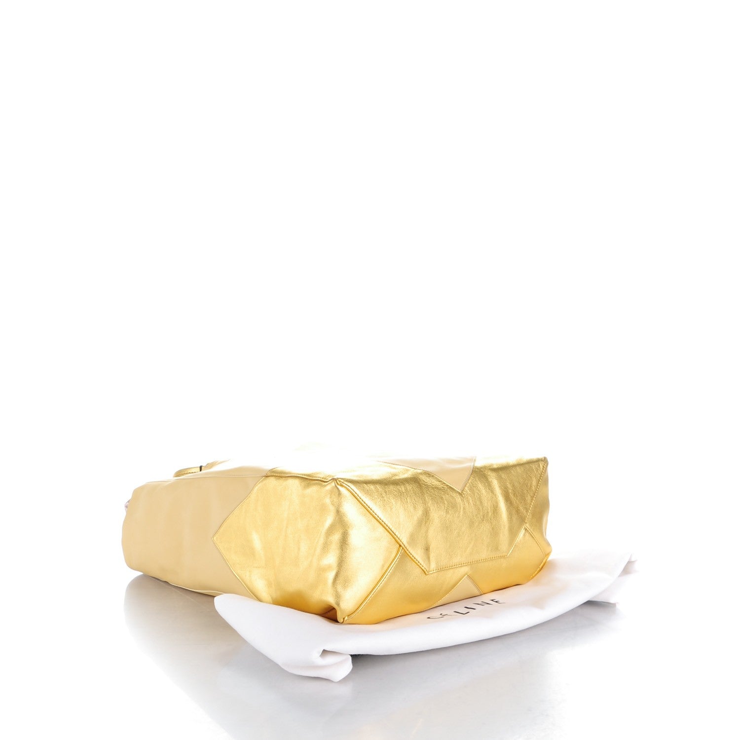 Celine Lambskin Medium Vertical Bi-Cabas Gold 4 of 9