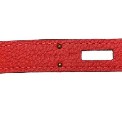 Hermes Togo Birkin 30 Rouge Pivoine 8 of 11