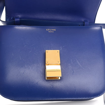 Celine Box Calfskin Medium Classic Box Flap Bag Indigo 14 of 14