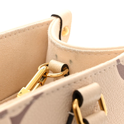 Louis Vuitton Empreinte Monogram Giant Onthego PM Creme Bois De Rose 10 of 12