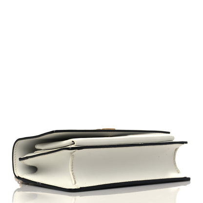 Saint Laurent New Aspen Calfskin Bi-Color Monogram Sunset Chain Wallet Black Dirty White 4 of 8