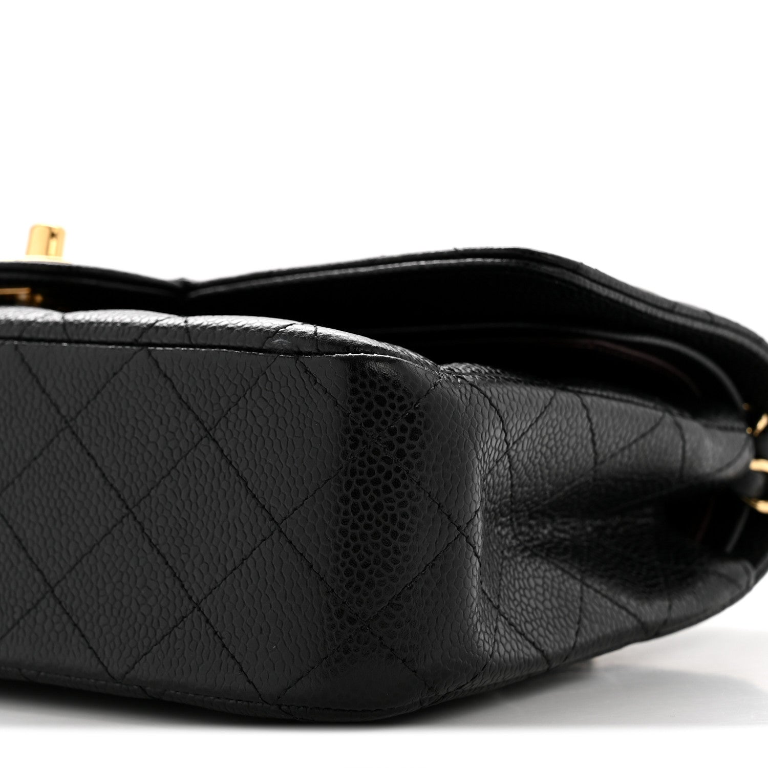 Chanel Caviar Quilted Medium Double Flap Black 10 of 15