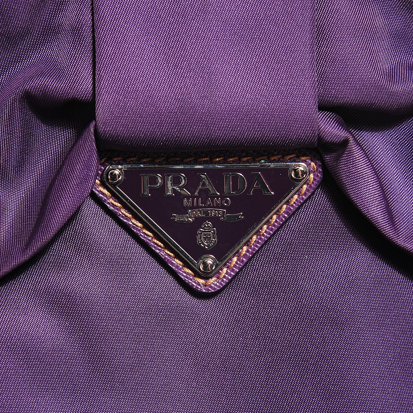Nylon Fiocco Bow Tote Viola