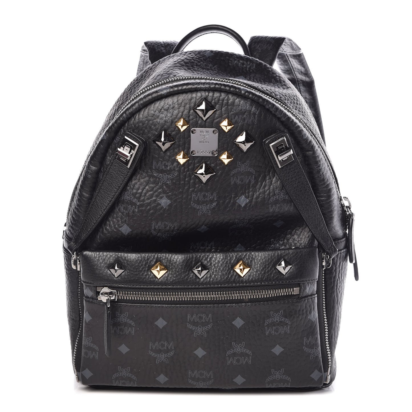Visetos Studded Small Dual Stark Backpack Black