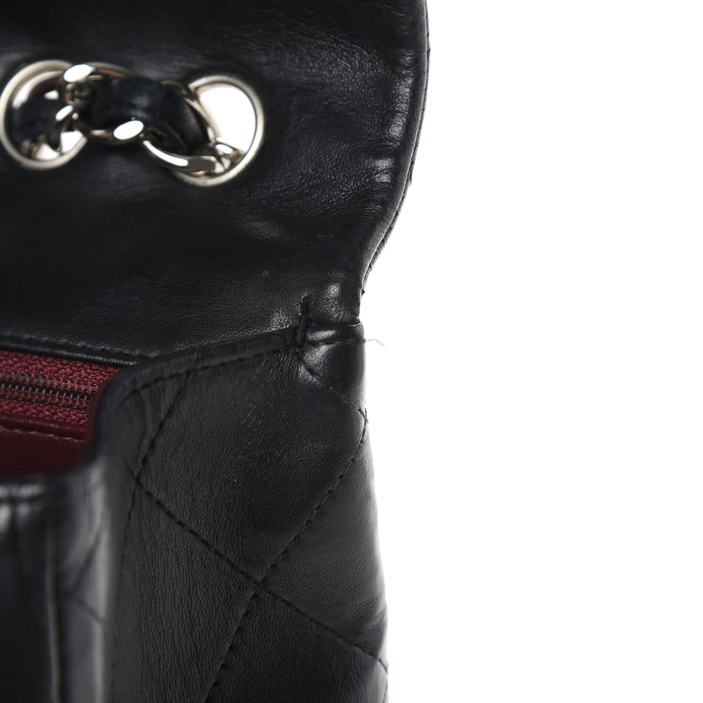 Lambskin Quilted Jumbo Single Flap Black