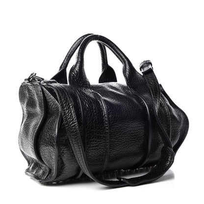 Alexander Wang Pebbled Lambskin Inside Out Rocco Black 3 of 8