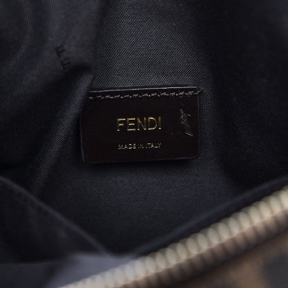 Fendi Zucca Vitello Elite Small Boston Tobacco Blue Neon 7 of 10