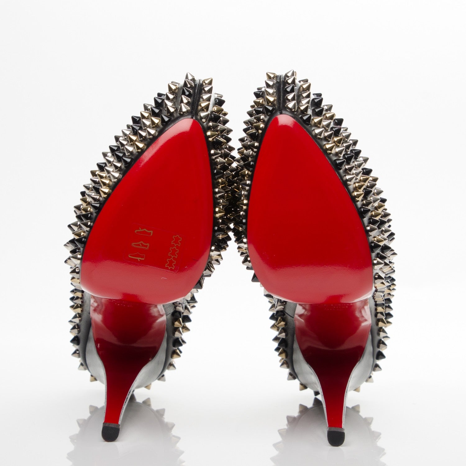 Christian Louboutin Nappa Daffodile Spikes 160 Pumps 39.5 Black 5 of 7