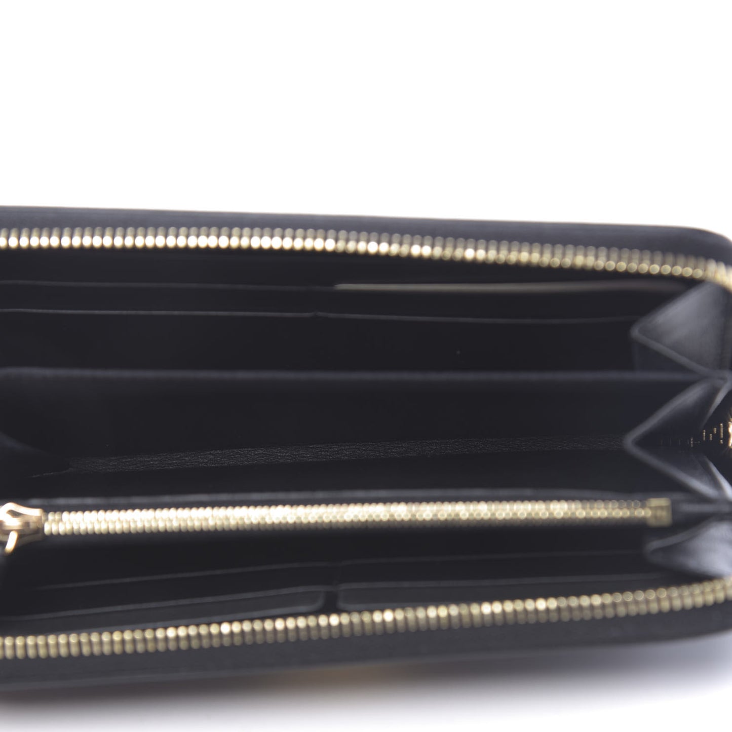 Vitello Liberty Lucido F is Fendi Zip Around Wallet Black