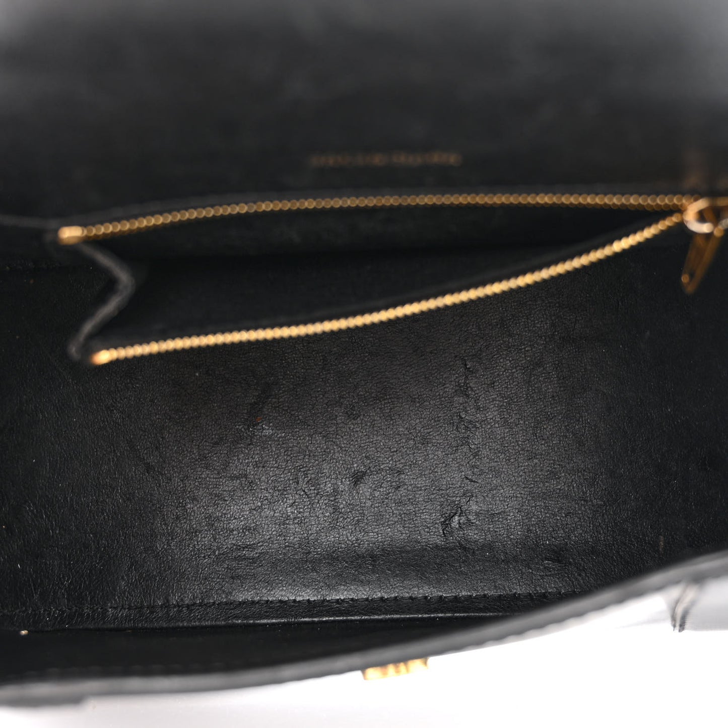 Shiny Box Calfskin Small Hourglass Top Handle Bag Black