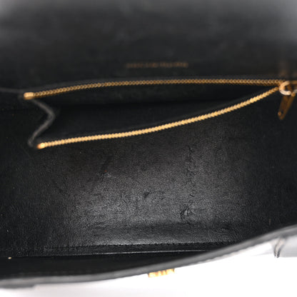 Balenciaga Shiny Box Calfskin Small Hourglass Top Handle Bag Black 5 of 14