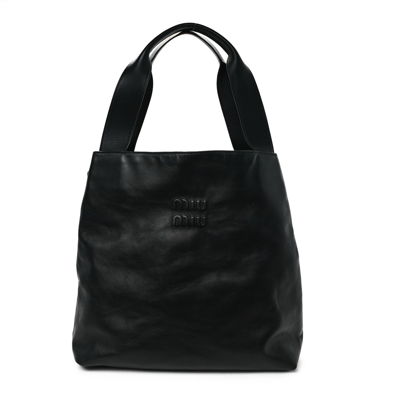 Miu Miu Soft Calf Hobo Bag Black 1 of 11