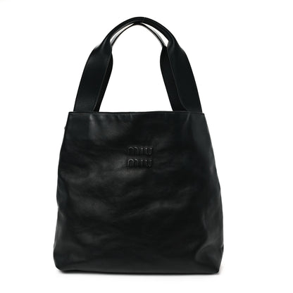 Miu Miu Soft Calf Hobo Bag Black 1 of 11