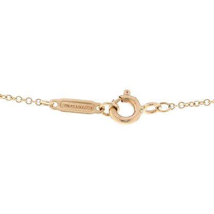 Tiffany 18K Yellow Gold Return to Tiffany Mini Double Heart Tag Pendant Necklace 4 of 5
