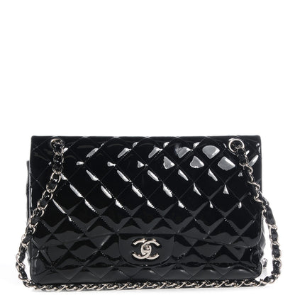 Chanel Patent Jumbo Double Flap Black 1 of 10