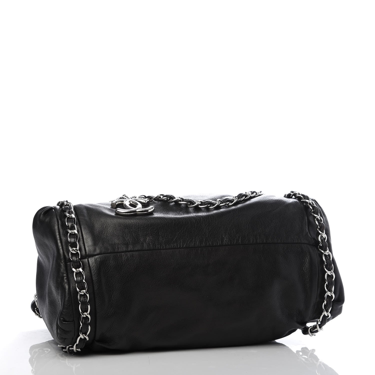 Chanel Lambskin Large Sharpei Shoulder Bag Black 4 of 9