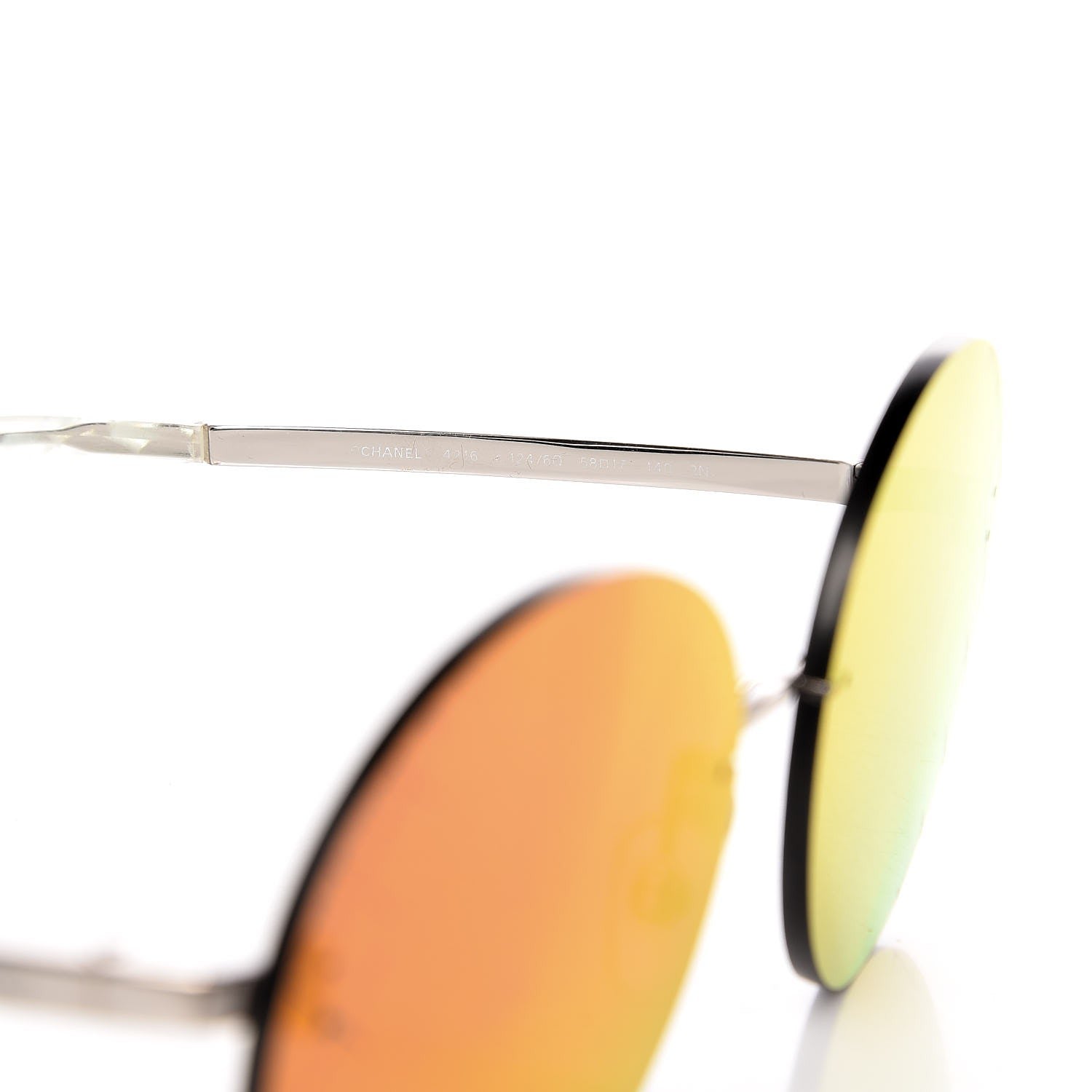 Chanel Mirrored Round Sunglasses 4216 Red 6 of 8