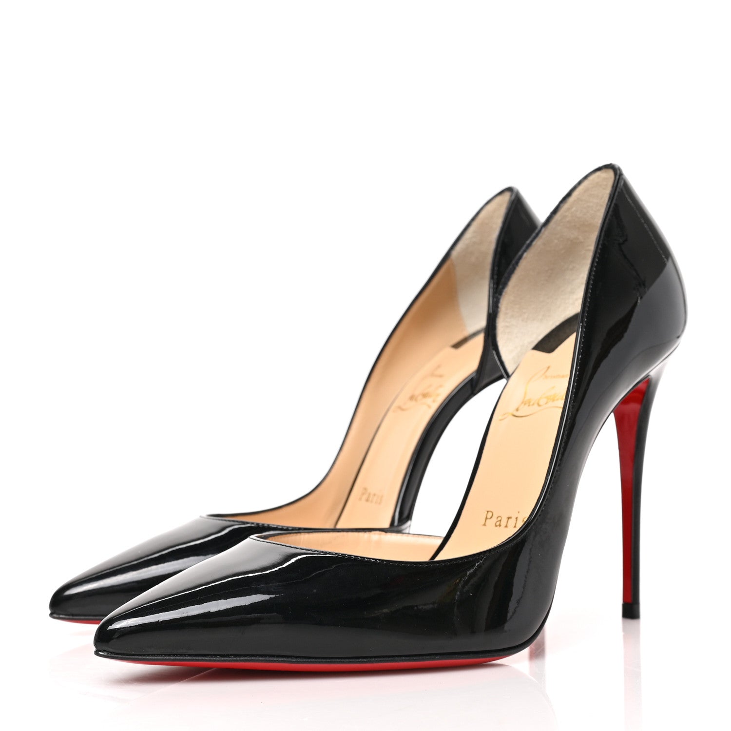 Christian Louboutin Patent Iriza 100 Pumps 38 Black 3 of 8