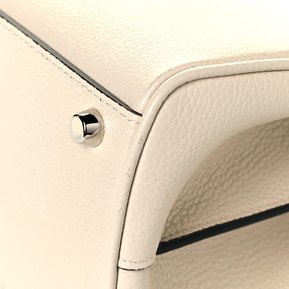 Gucci Grainy Calfskin Small Zumi Top Handle Bag Mystic White 7 of 11