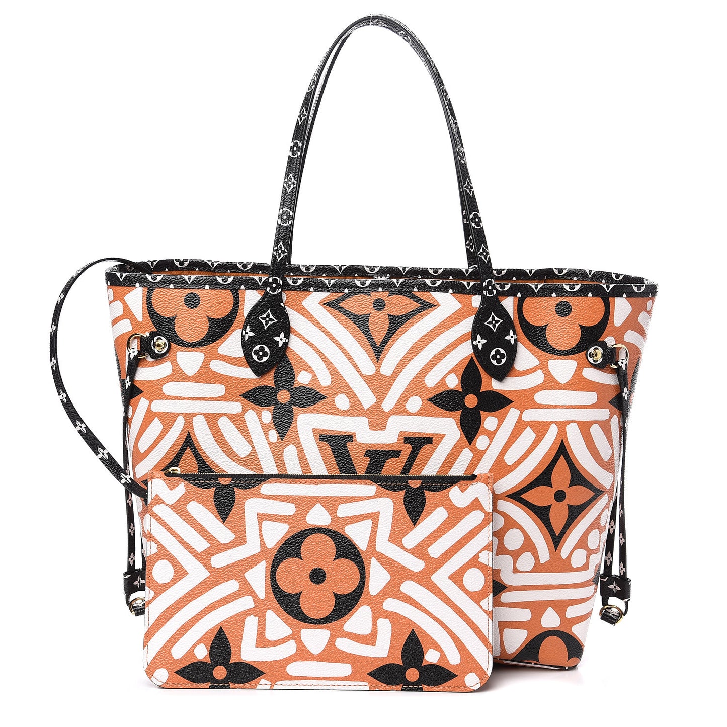 Monogram Giant Crafty Neverfull MM Creme Caramel