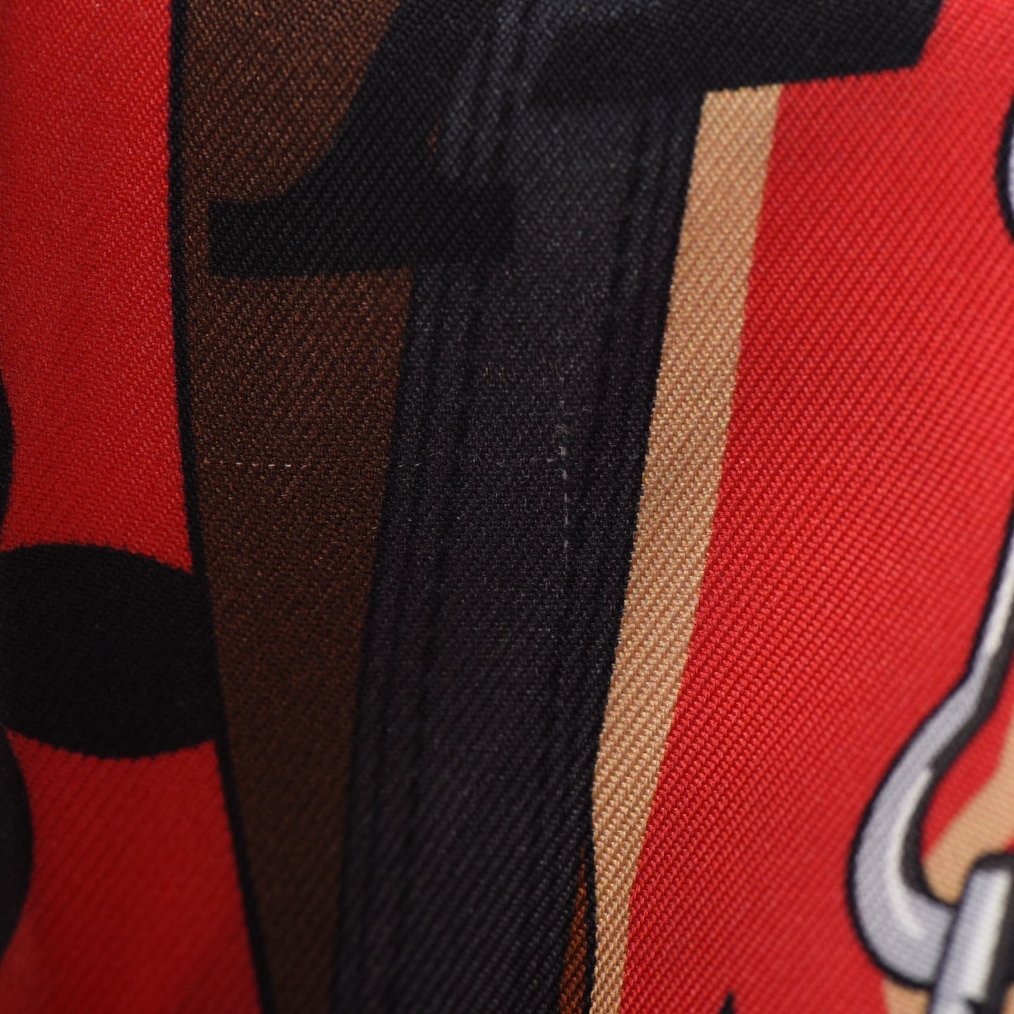 Silk Monogram Tribute To Bandeau Red