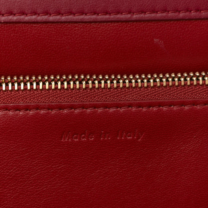 Celine Patina Box Calfskin Medium Clasp Bag Scarlet 12 of 19