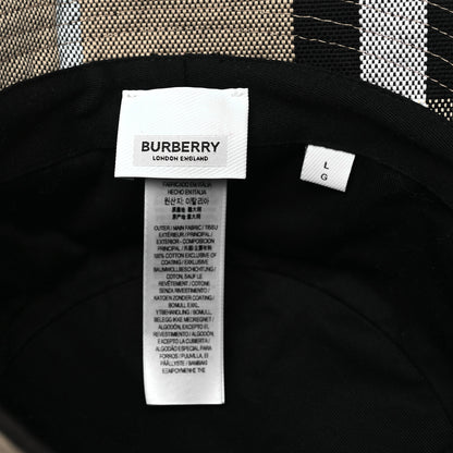 Burberry Cotton Canvas Giant Check Bucket Hat L Dusty Sand 6 of 7