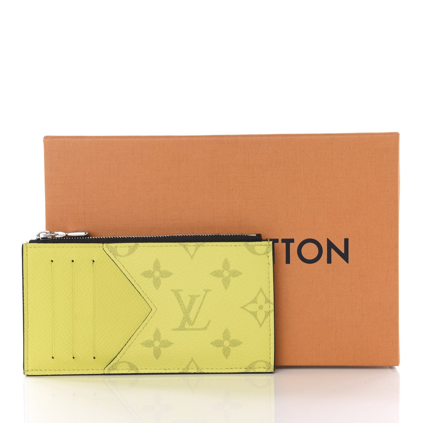 Monogram Taiga Coin Card Holder Yellow