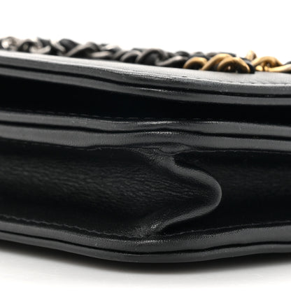 Chanel Calfskin Chain 20s Signe Wallet on Chain WOC Black 10 of 16