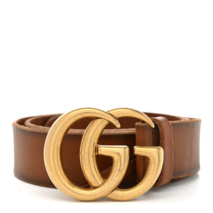 Gucci Faded Calfskin Double G 40mm Belt 90 36 Cuir 1 of 5