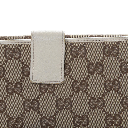 Gucci Monogram Metal Bar Continental Flap Wallet Off White 13 of 17