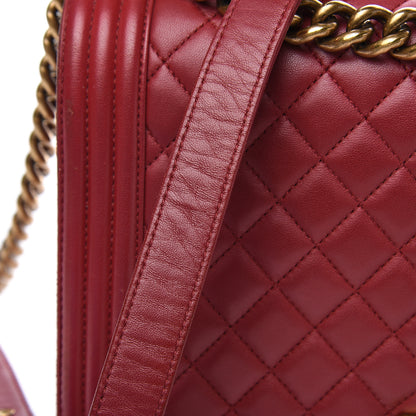Chanel Lambskin Quilted New Medium Boy Flap Red 7 of 15