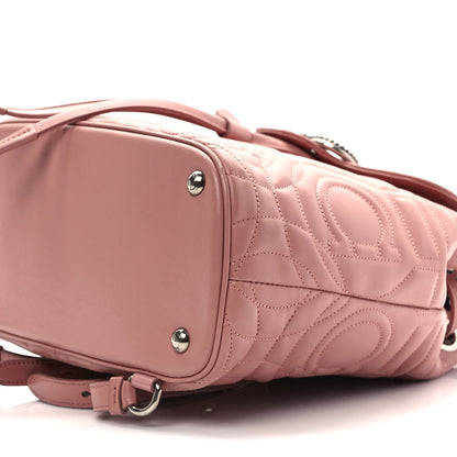 Salvatore Ferragamo Calfskin Quilted Gancini Backpack Antique Rose 8 of 10