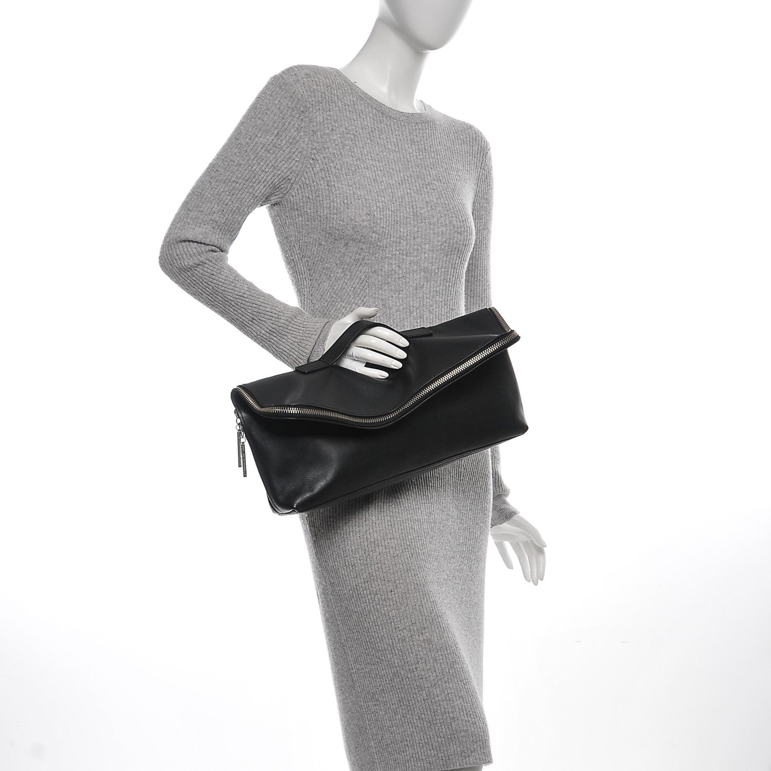 3.1 Phillip Lim 3.1 Calfskin 31 Minute Clutch Black 2 of 8