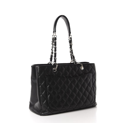 Chanel Caviar Quilted Grand Shopping Tote GST Black 3 of 10