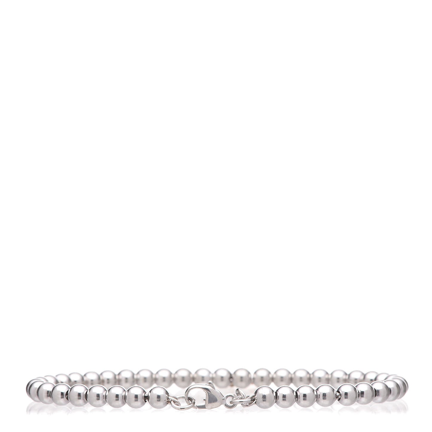 Sterling Silver 18K Rose Gold Return to Heart Bead Bracelet