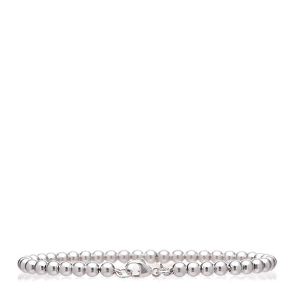 Tiffany Sterling Silver 18K Rose Gold Return to Heart Bead Bracelet 3 of 4