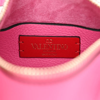 Valentino Garavani Pebbled Calfskin Small Rockstud Flip Lock Shoulder Bag Dawn Pink 6 of 7